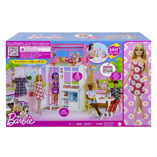 Barbie Vacation House Doll And Playset