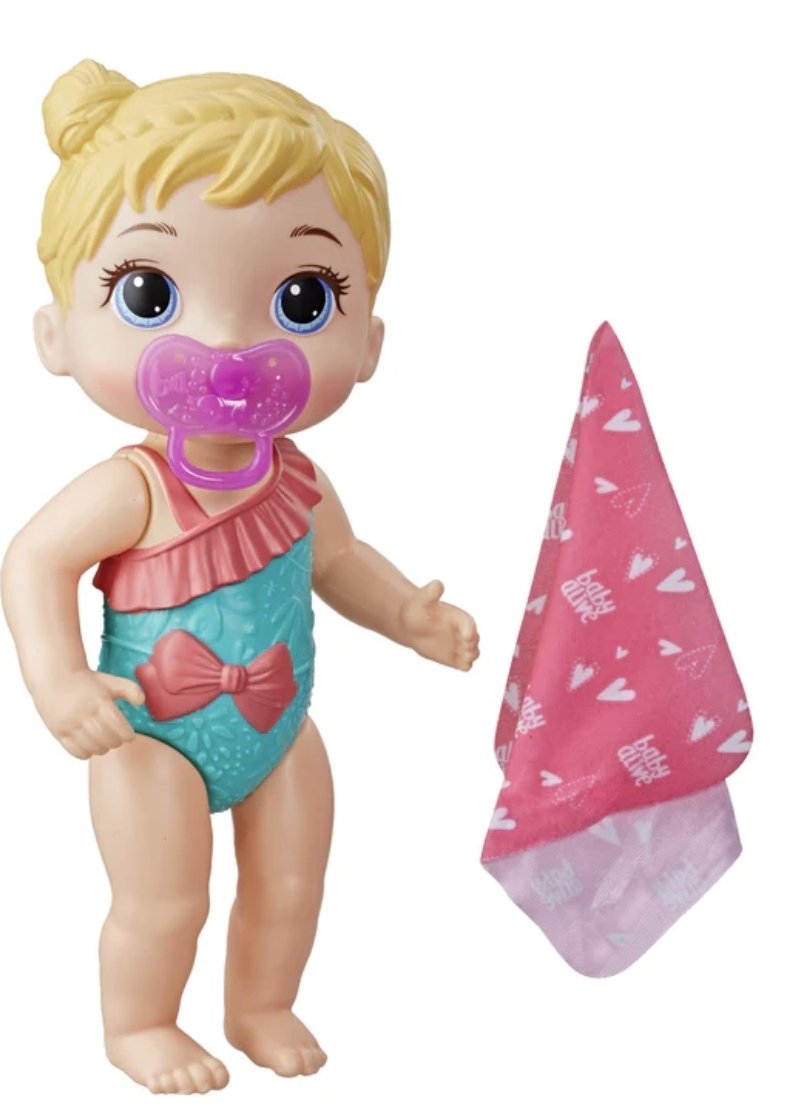 Hasbro Baby Alive Splash and Snuggle Baby Blonde Hair Doll