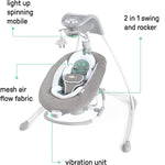 Ingenuity InLighten 2-in-1 Baby Swing and Rocker