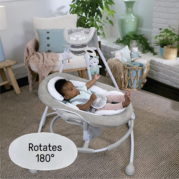 Ingenuity InLighten 2-in-1 Baby Swing and Rocker