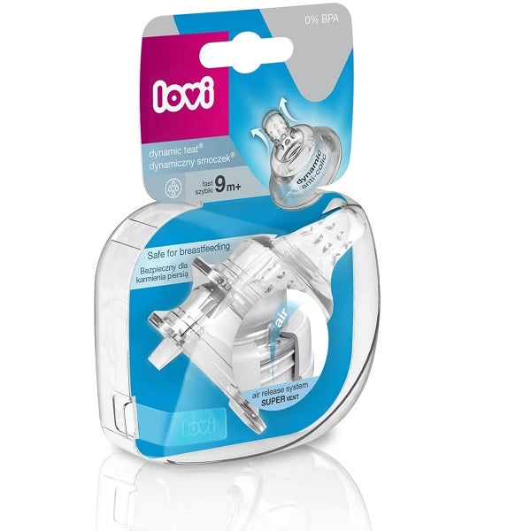 Lovi Dynamic Feeding Teat Fast 2 pcs 9m+