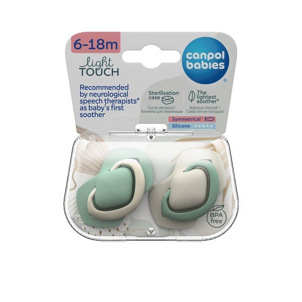Canpol babies Silicone Soother Symmetrical 6-18m