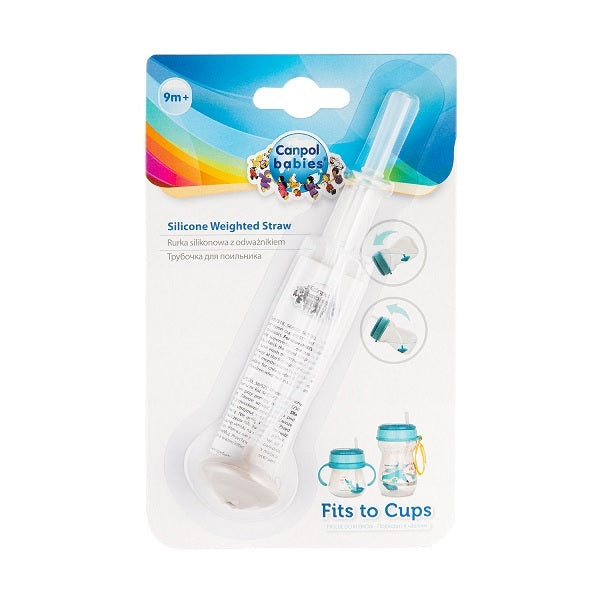 Canpol Babies Silicone Weighted Straw 1 pcs