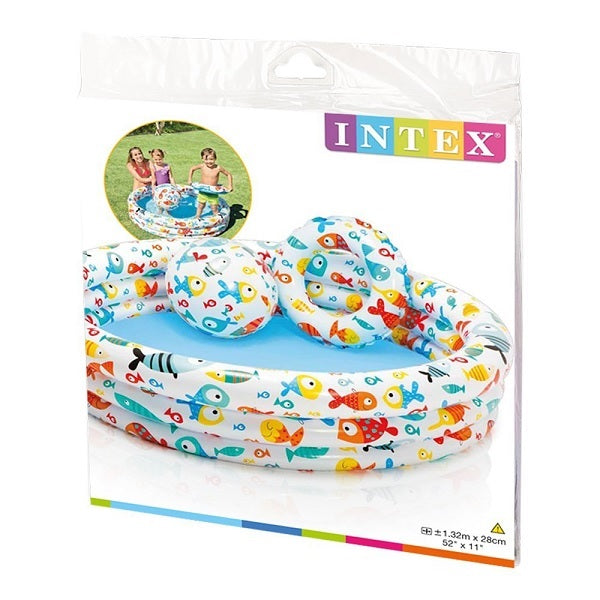 Intex Pineapple Pool Set With Ball and Ring