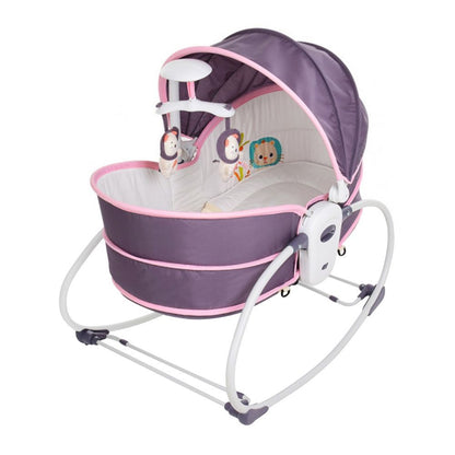 Mastela 5 in 1 Rocker Bassinet Grey & Pink