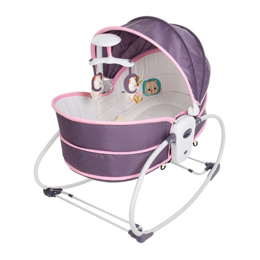 Mastela 5 in 1 Rocker Bassinet Grey & Pink