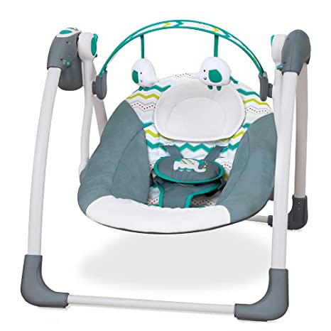 Mastela Deluxe Portable Baby Swing Toddler Green