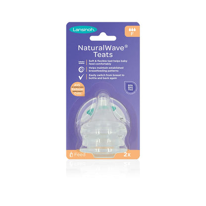 Lansinoh Natural Wave Fast Flow Teats Pk 2