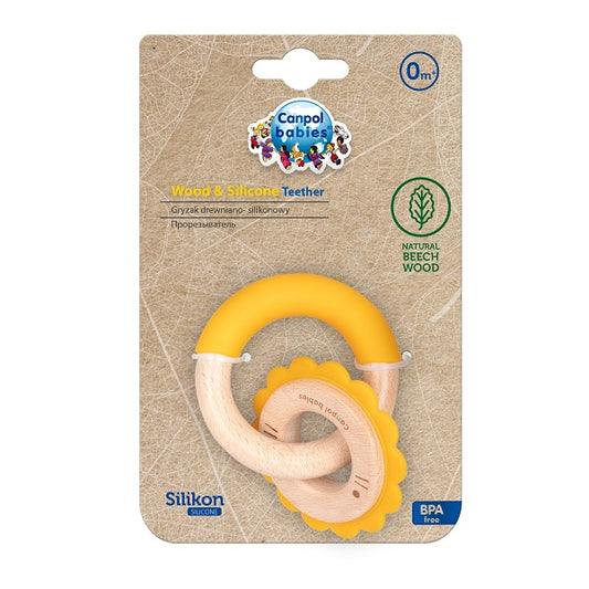 Canpol Babies Wooden-Silicone Teether Lion