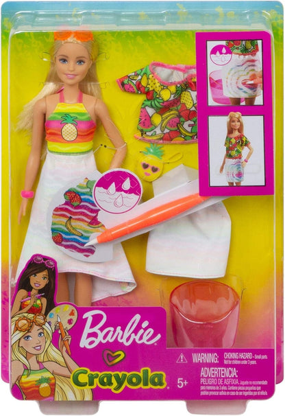Barbie Crayola Rainbow Fruit Surprise Doll & Fashions