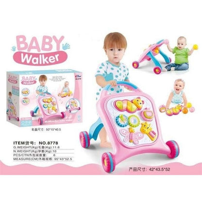 Baby Learning And Activity Walker Pink