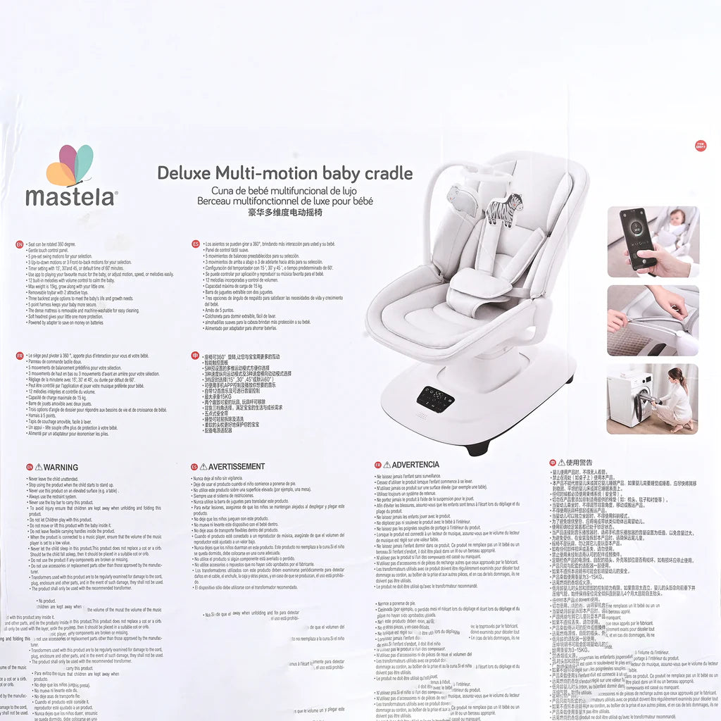 Mastela Deluxe Multi Motion Bassinet & Swing 8911