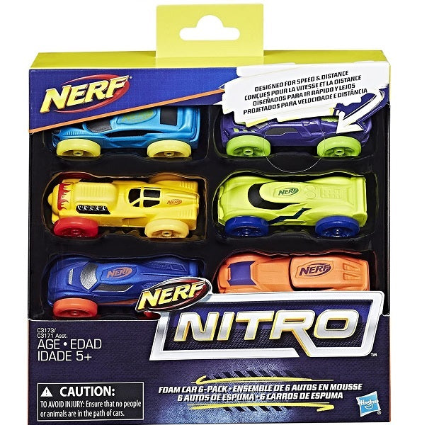 Nerf Nitro Foam Car 6 Pack 2