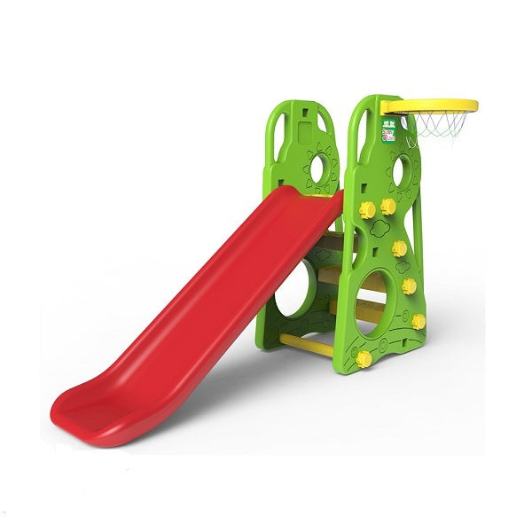 Frog Slide With a Basketball Hoop