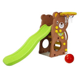 Teddy Bear Childrens Slide Garden Basketball