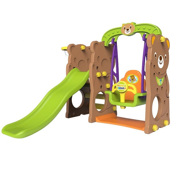 Basketball Swing Slide 4 in 1 Brown