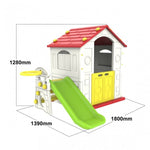 Children's garden house with slide 3 in 1