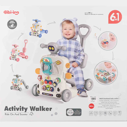 Joyous 6 in 1 Multifunctional Activity Walker Grey