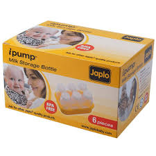 Japlo Milk Storage Bottles with try x 6