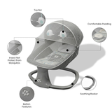 Mastela 3 In 1 Deluxe Multi-Functional Bassinet - Grey
