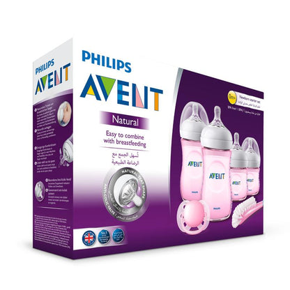 Philips Avent Newborn Natural Starter Set Pink