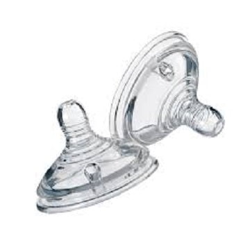Baby Ctn Thick Feed Y Silicone Wide Neck Tommee Tippee Teats Pk-2 - 1