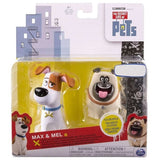 The Secret Life of Pets Max and Mel Vinyl 2 Pack Altx
