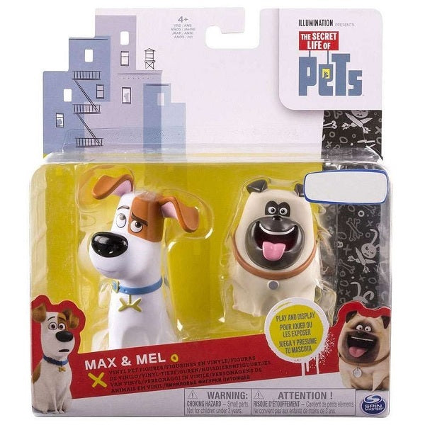 The Secret Life of Pets Max and Mel Vinyl 2 Pack Altx