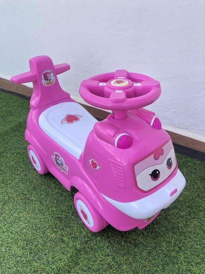 Super Wings Ride On Push Car – Pink