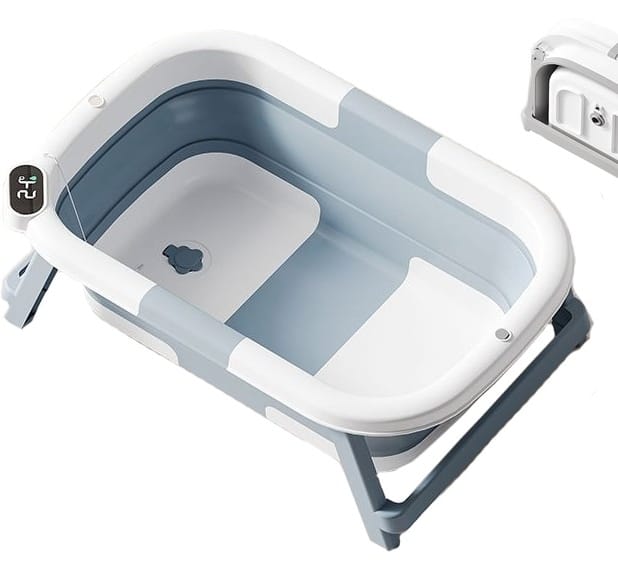Infantes Baby Foldable Bath Tub with Temperature Monitor