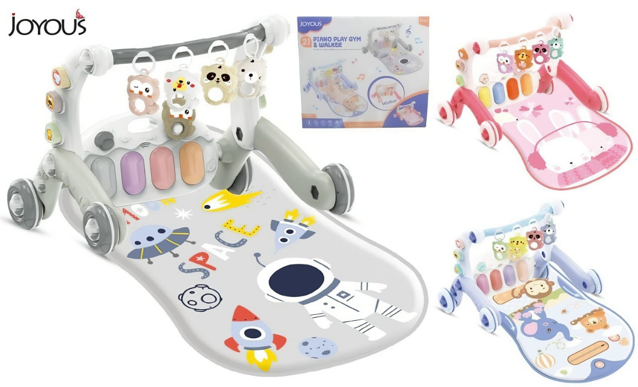 Joyous 2 in 1 Piano Play Gym & Walker