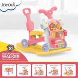 Joyous 5 in 1 Multifunctional Activity Walker Pink