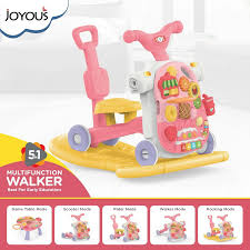 Joyous 5 in 1 Multifunctional Activity Walker Pink