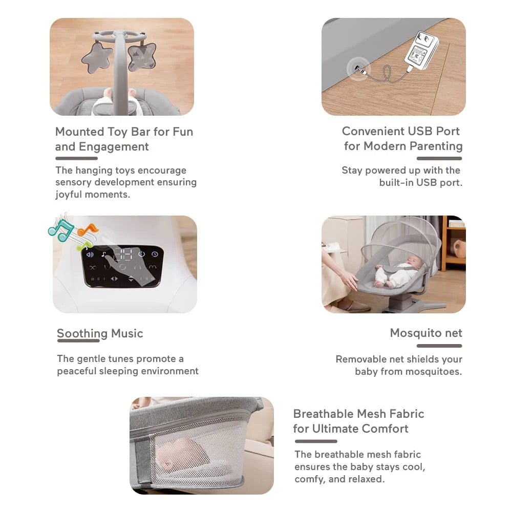 Mastela X Multi Motion Swing & Bassinet 8303