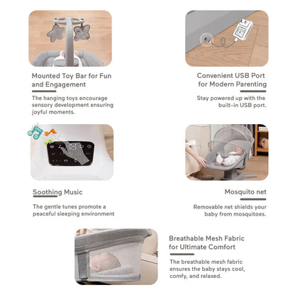 Mastela X Multi Motion Swing & Bassinet 8303