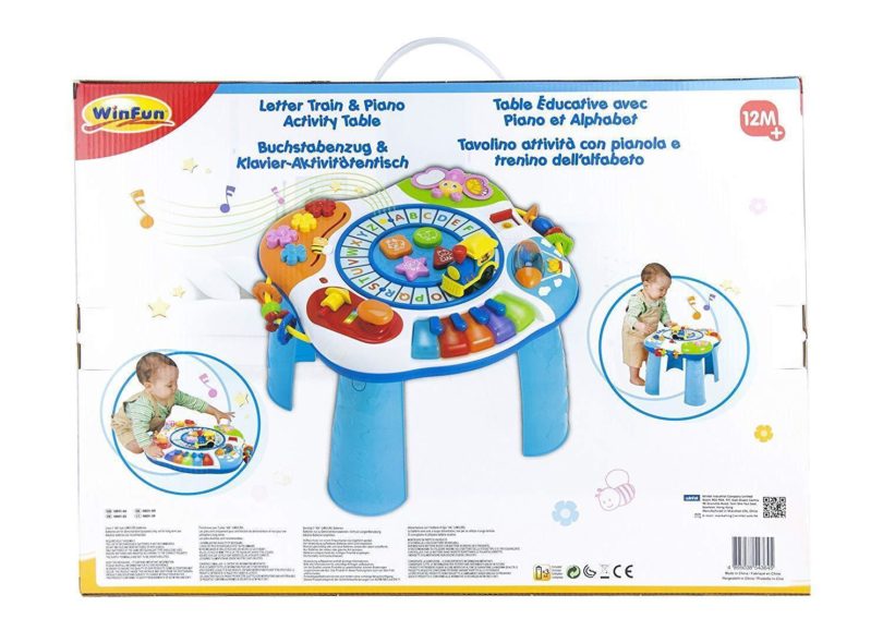 winfun letter train & piano activity table