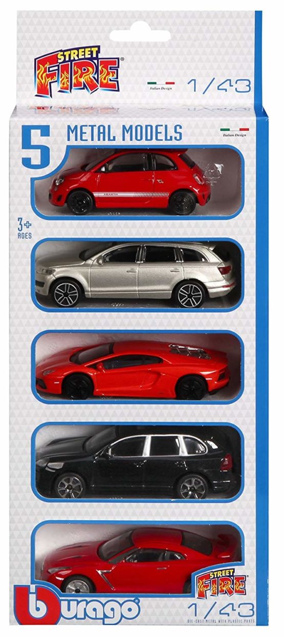 Bburago Auto Street Fire Pack of 5 Cars - 4