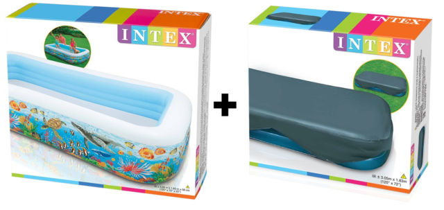 intex blue tropical island