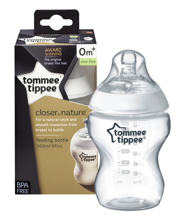 Baby White PP Wide Neck Tommee Tippee Bottle 9OZ - 5