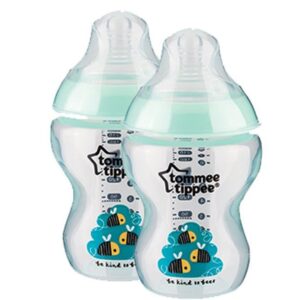 Green 2pk Close To Nature Tinted Tommee Tippee Bottle 260ml/9oz-1