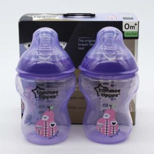 Purple 2pk Close To Nature Tinted Tommee Tippee Bottle 260ml/9oz-2