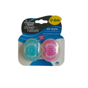 Closer To Nature 2pk Air Soother Tommee Tippee 0-6m-3