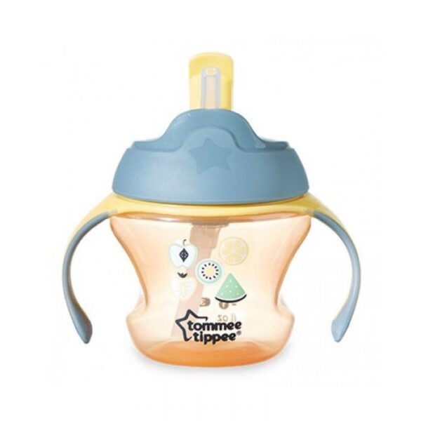 150ml First Training Tommee Tippee Straw Cup Orange-1