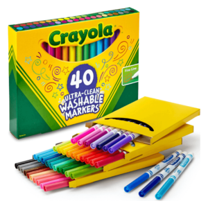 Crayola Ultra-Clean 40 Count Fine Point Washable Markers-3