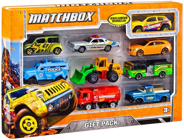 MatchBox 10 Cars Pack - Color & Style May Vary