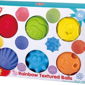 Playgo Rainbow Textured 6 Balls
