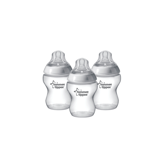 Tommee Tippee 9oz Pack Of 3 Wide Neck Bottle Baby Feeder Funworld