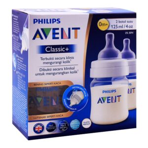 Philips Avent Classic Plus 2 Feeding Bottles 125Ml