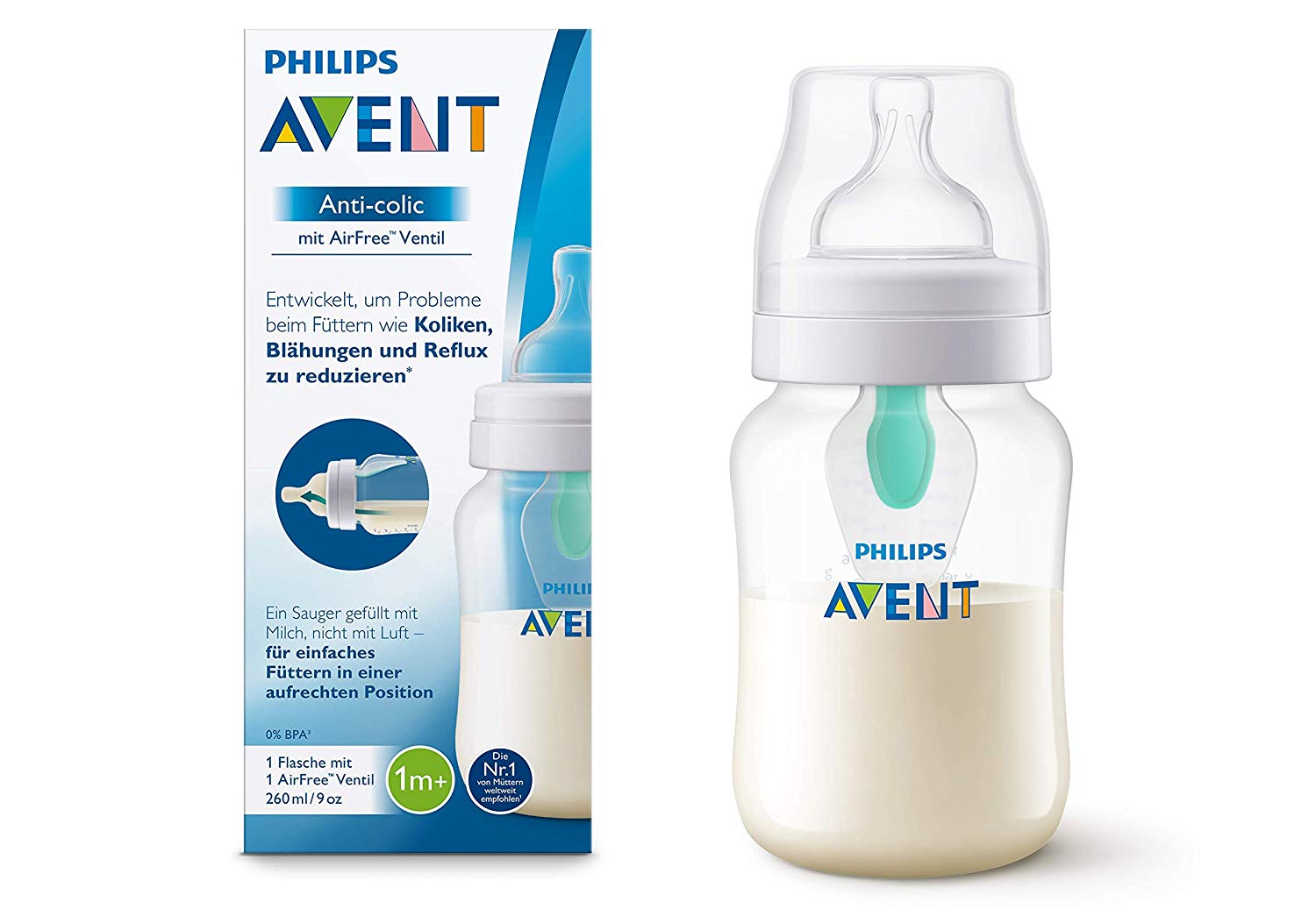 Philips Avent Anti Colic Feeding Bottle 260Ml (Kepler