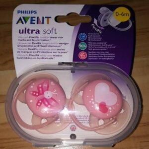 Philips Avent 2 Ultra Soft & Flexible Soother 0-6M+